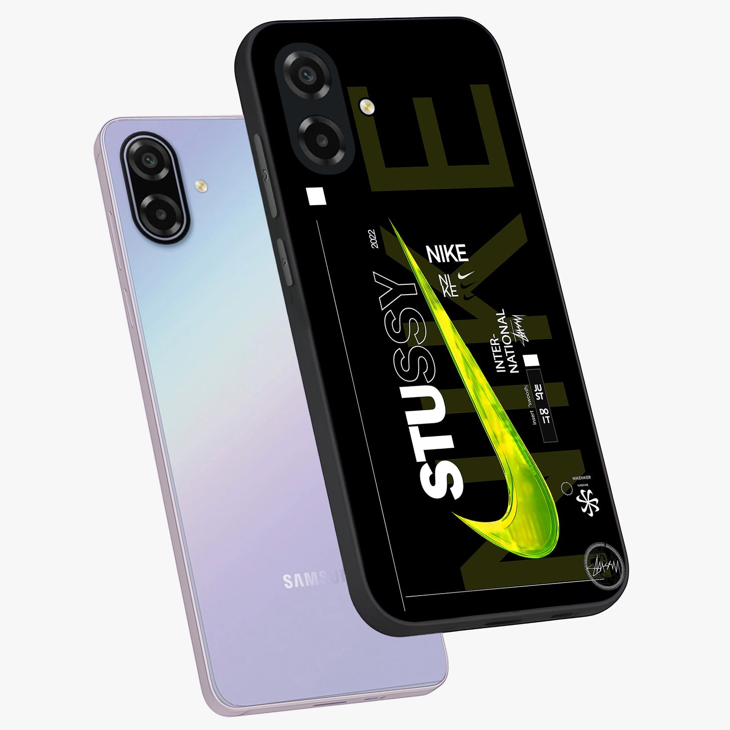 Neon Street Edition Glass Case displayed in angled mockup highlighting vibrant urban design with bold street aesthetic.