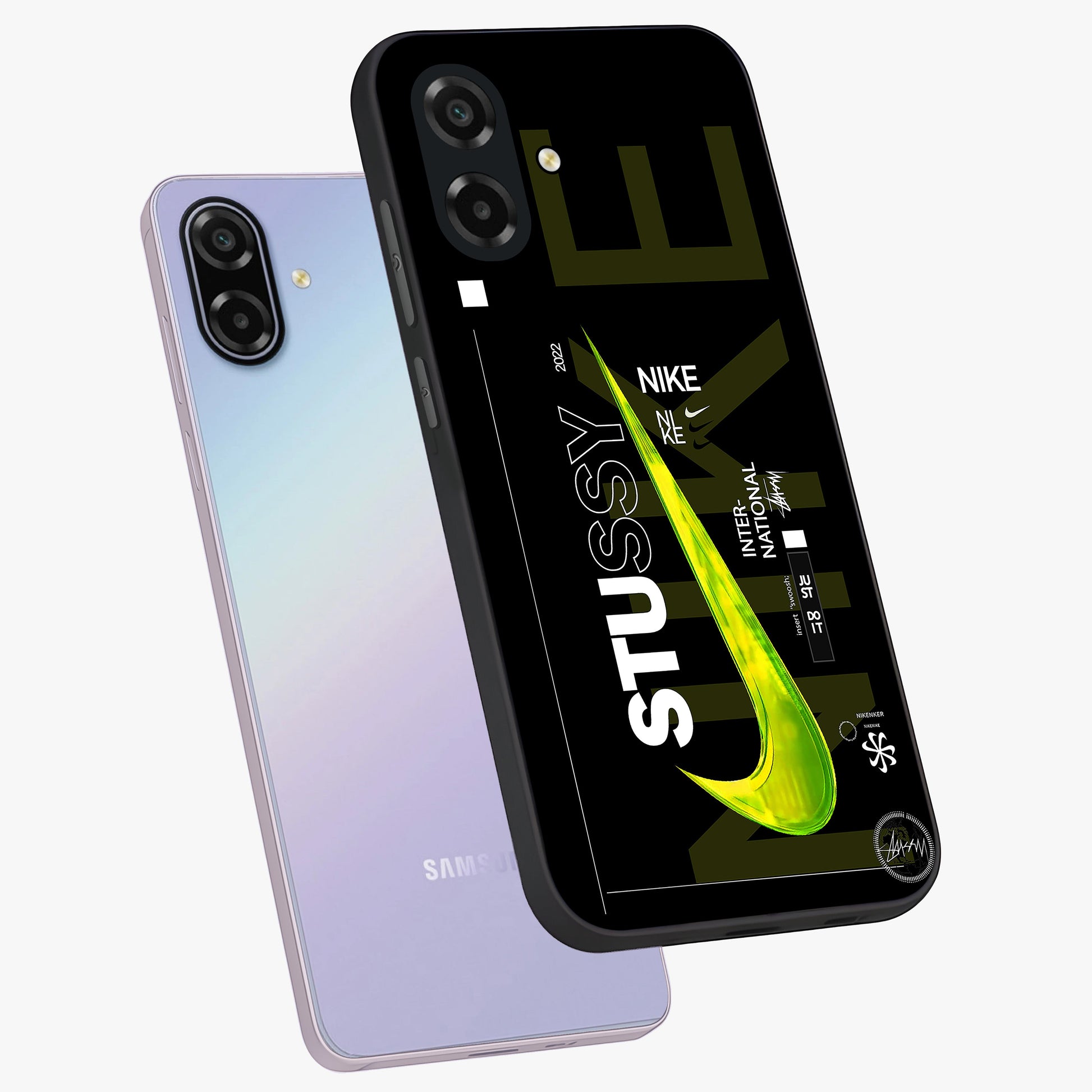 Neon Street Edition Glass Case displayed in angled mockup highlighting vibrant urban design with bold street aesthetic.