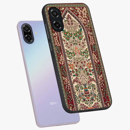 Persian Inspired Glass Case displayed in angled mockup highlighting intricate traditional design with elegant cultural aesthetic.