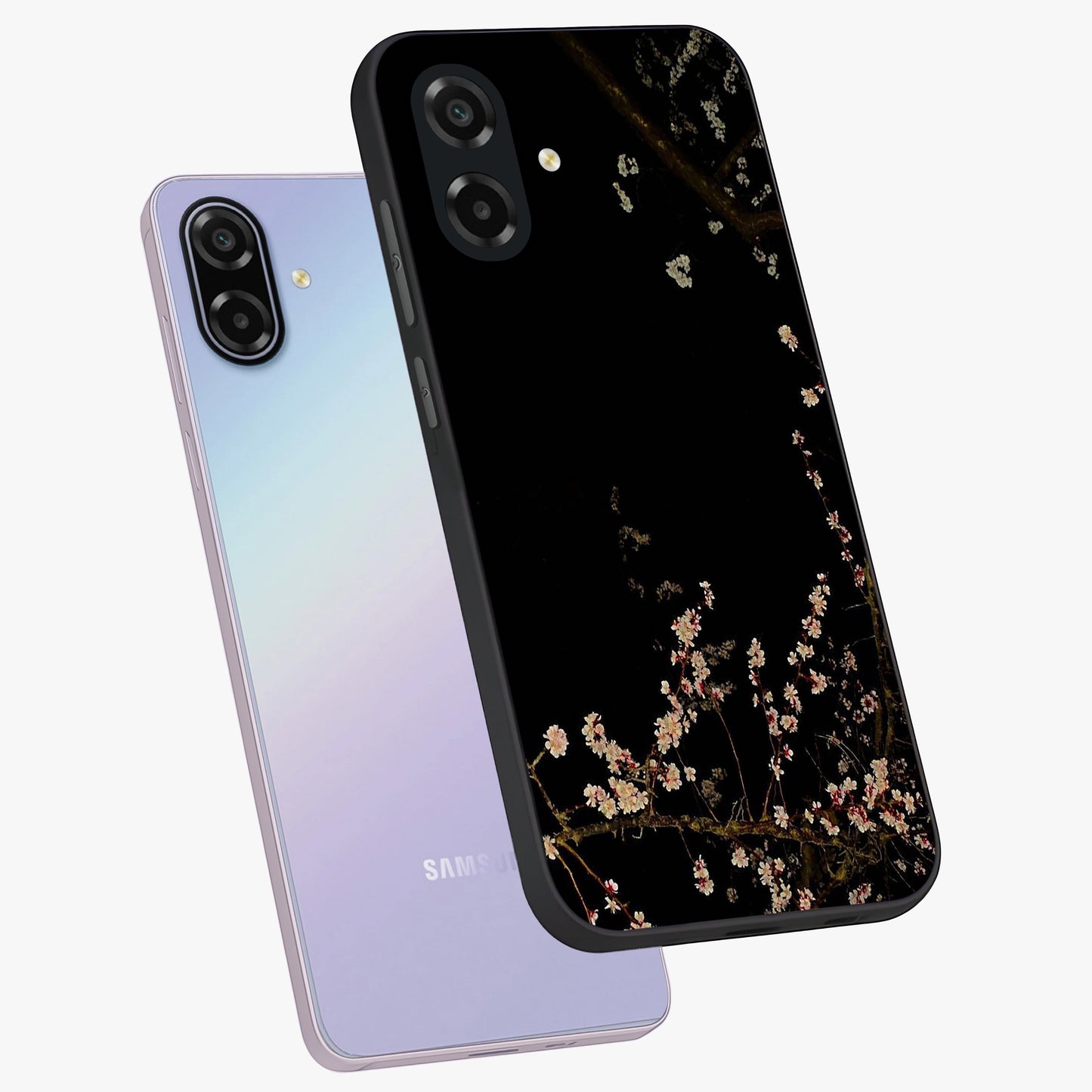 Petal Moon Light With Custom Name Glass Case displayed in angled mockup highlighting delicate petal design with custom name feature.