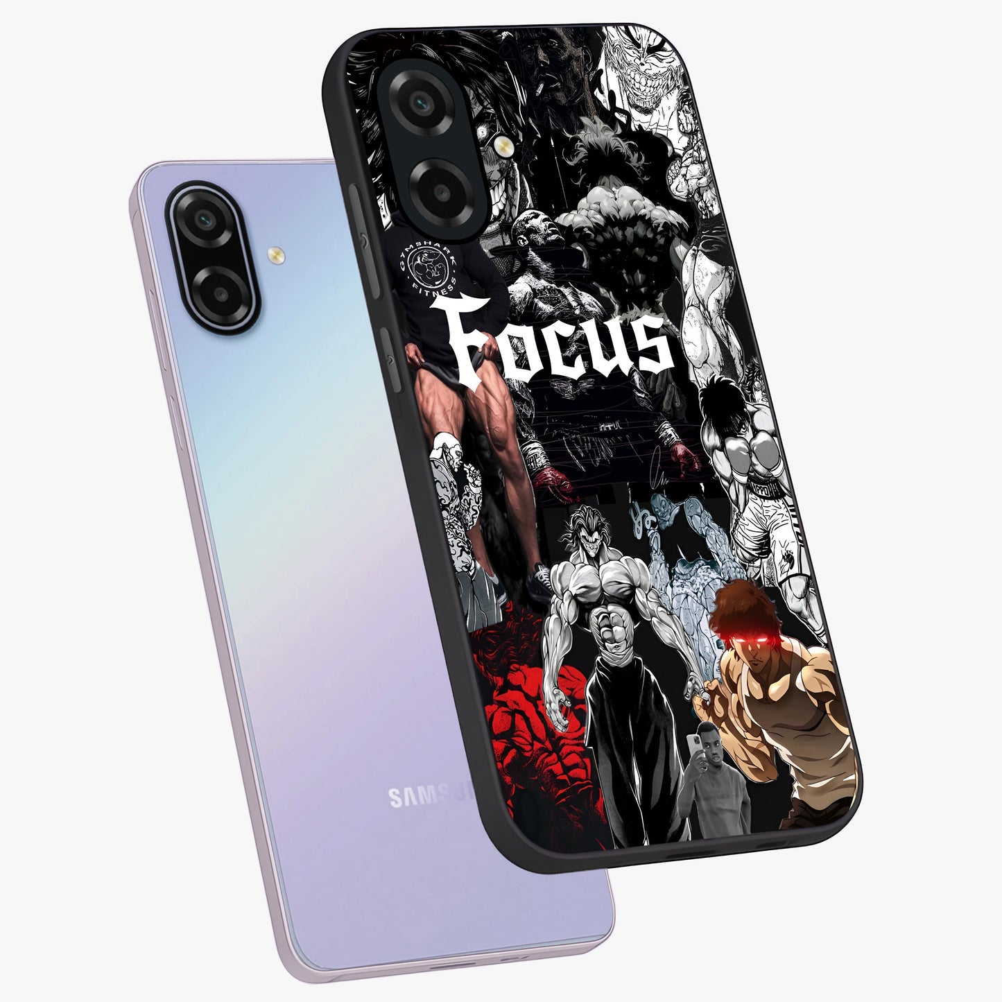 Relentless Power Focus Glass Case displayed in angled mockup highlighting bold statement design with modern aesthetic style.