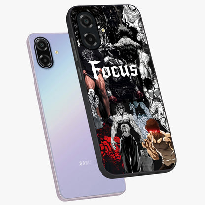 Relentless Power Focus Glass Case displayed in angled mockup highlighting bold statement design with modern aesthetic style.