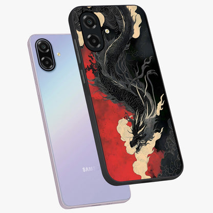 Shadow Dragon Fury Glass Case displayed in angled mockup highlighting powerful dragon illustration with dark fantasy aesthetic.