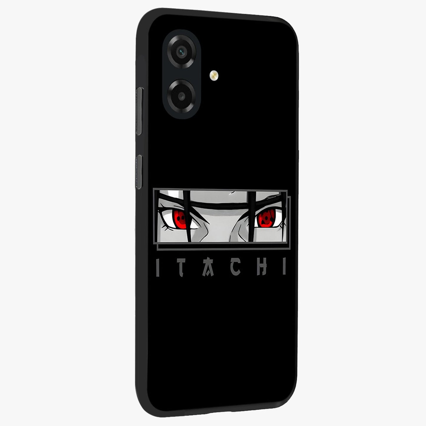 Scarlet Gaze Dominance Glass Case upright view showcasing powerful dramatic artwork with dominant artistic theme.