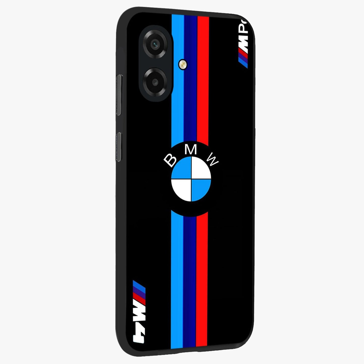 Turbo BMW Beast Glass Case upright view showcasing powerful car artwork with modern motorsport theme.