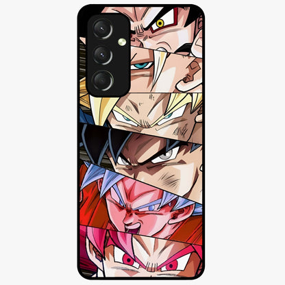 Anime Character Glass Case showing flat back view with vibrant anime artwork and glossy glass finish.