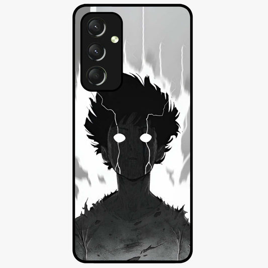 Awakened Inner Rage Glass Case showing flat back view with intense artistic artwork and glossy glass finish.