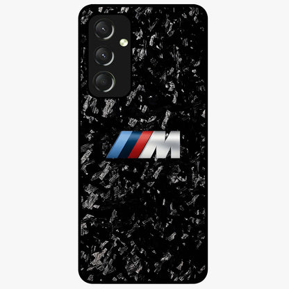 Carbon Speed Mark Glass Case showing flat back view with sporty carbon pattern artwork and glossy glass finish.