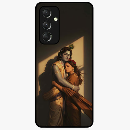 Divine Eternal Love Glass Case showing flat back view with spiritual love themed artwork and glossy glass finish.