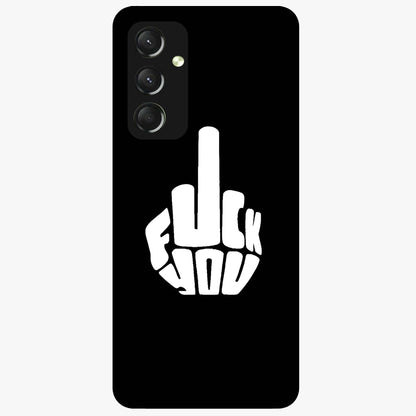 Rebel Mode On Glass Case showing flat back view with bold rebellious typography artwork and glossy glass finish.
