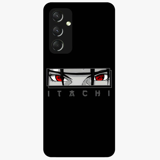 Scarlet Gaze Dominance Glass Case showing flat back view with striking red themed artwork and glossy glass finish.