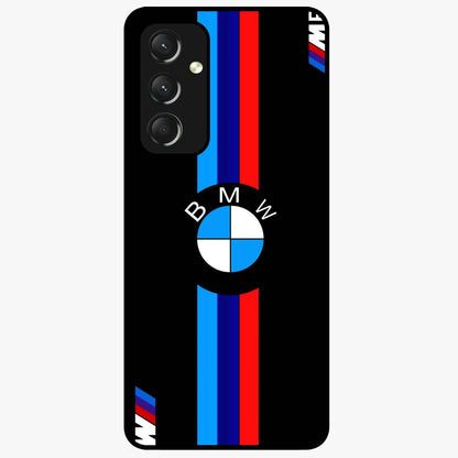 Turbo BMW Beast Glass Case showing flat back view with high performance sports car artwork and glossy glass finish.