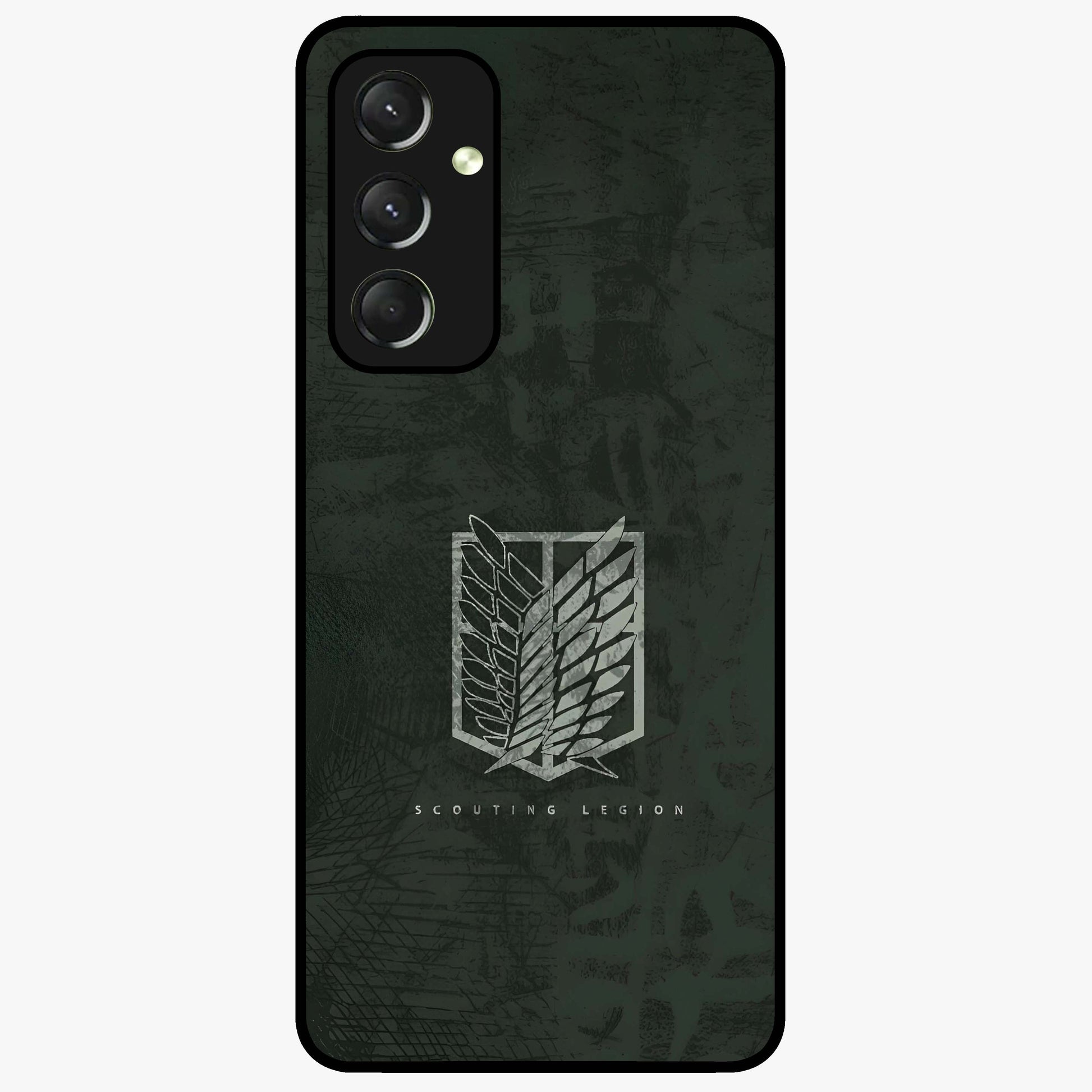 Wings Of Freedom Glass Case showing flat back view with symbolic wings artwork and glossy glass finish.