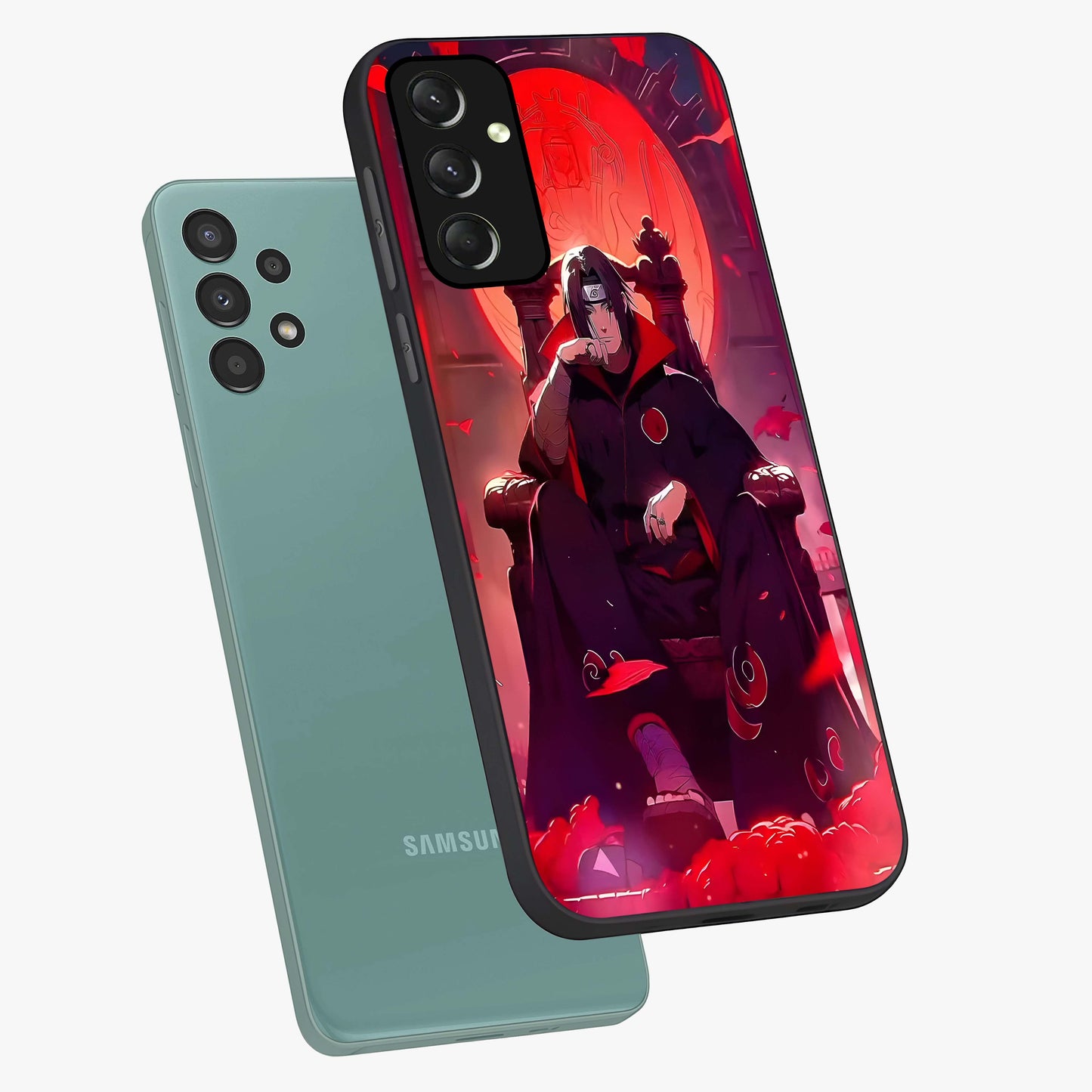 Blood Moon Sovereign Glass Case displayed in angled mockup highlighting dark celestial moon design and dramatic theme.