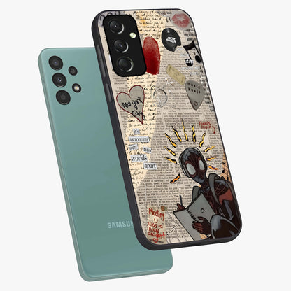 City Dream Sketch Glass Case displayed in angled mockup highlighting minimal city illustration with aesthetic sketch style.