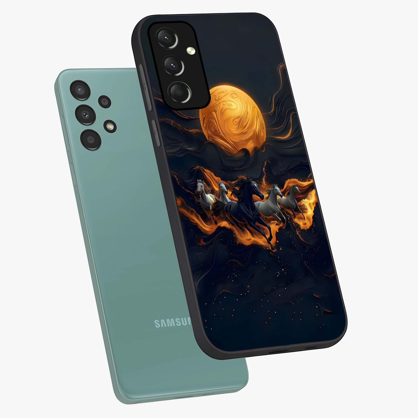 Golden Royal Heritage Glass Case displayed in angled mockup highlighting luxurious heritage design with golden aesthetic style.