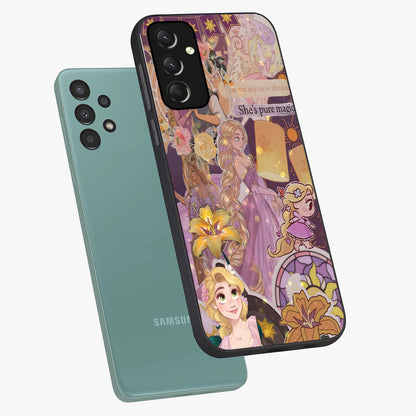 Magical Tangled Dream Glass Case displayed in angled mockup highlighting whimsical fantasy design with magical aesthetic.