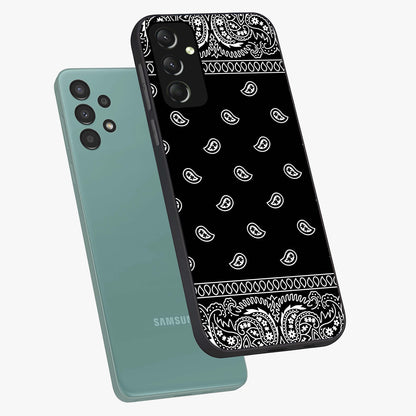 Retro Rebel Threads Glass Case displayed in angled mockup highlighting retro inspired graphic design with rebellious aesthetic.