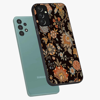 Vintage Floral Dream Glass Case displayed in angled mockup highlighting elegant vintage flower design with soft aesthetic style.