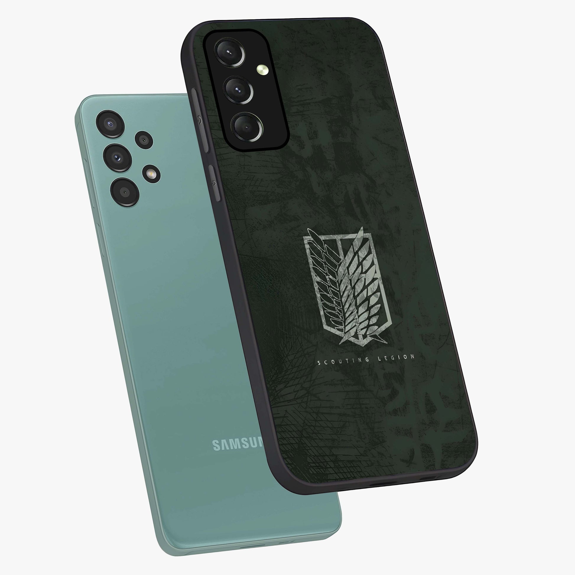 Wings Of Freedom Glass Case displayed in angled mockup highlighting graceful wing design with inspirational aesthetic.