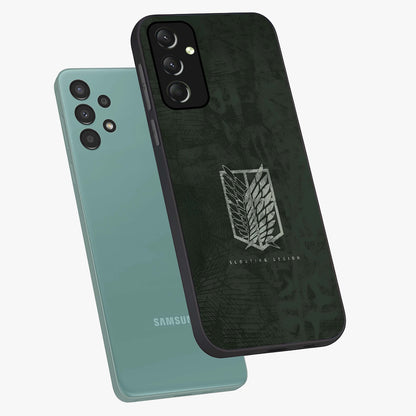 Wings Of Freedom Glass Case displayed in angled mockup highlighting graceful wing design with inspirational aesthetic.