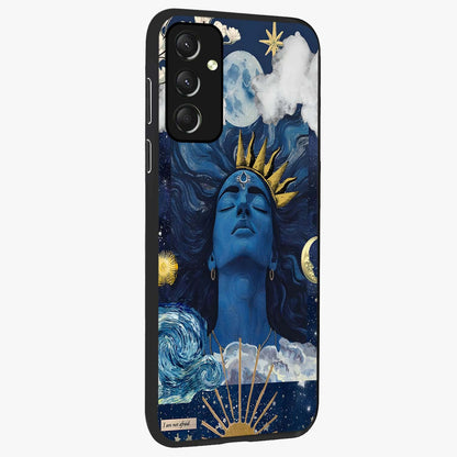 Aesthetic Lord Shiva Glass Case upright view showcasing powerful Lord Shiva artwork with devotional theme.