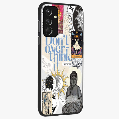 Ethereal Thoughts Glass Case upright view showcasing delicate artistic composition with peaceful dreamy theme.