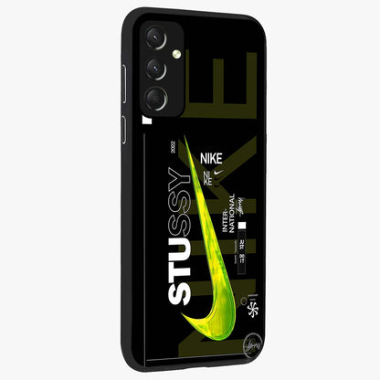 Neon Street Edition Glass Case upright view showcasing colorful neon artwork with modern street culture theme.