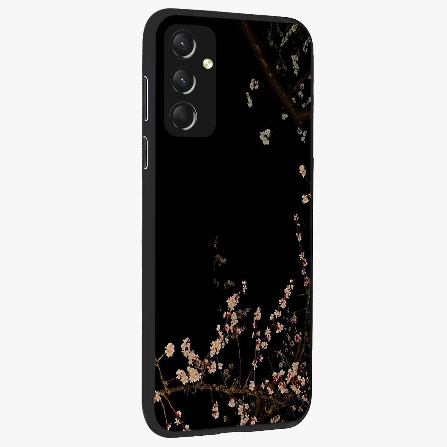 Petal Moon Light With Custom Name Glass Case upright view showcasing elegant floral moon artwork with personalized aesthetic.