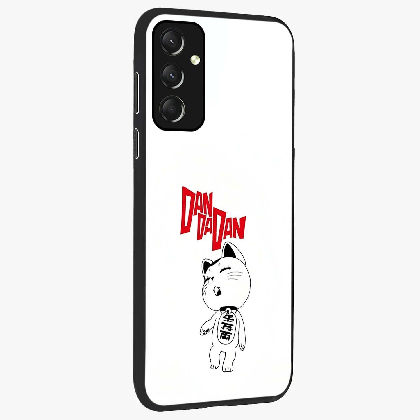 Playful Spirit Charm Glass Case upright view showcasing vibrant charm artwork with fun artistic theme.