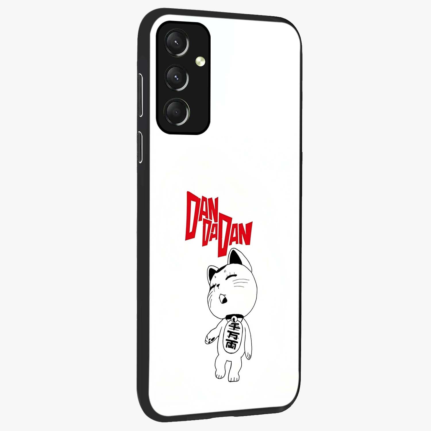 Playful Spirit Charm Glass Case upright view showcasing vibrant charm artwork with fun artistic theme.