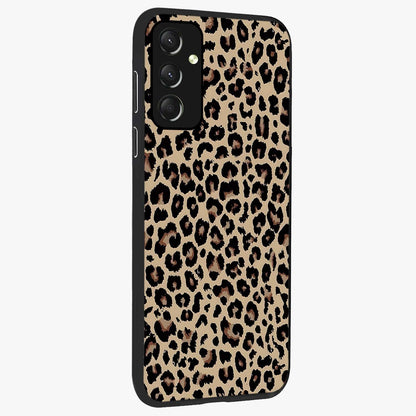 Savage Chic Pattern Glass Case upright view showcasing trendy decorative artwork with edgy fashion theme.
