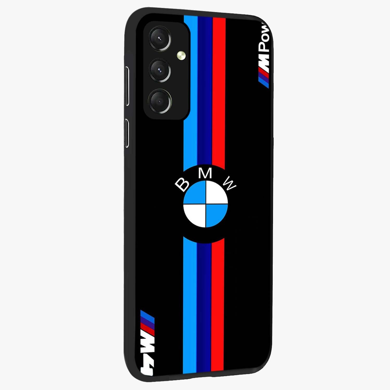 Turbo BMW Beast Glass Case upright view showcasing powerful car artwork with modern motorsport theme.