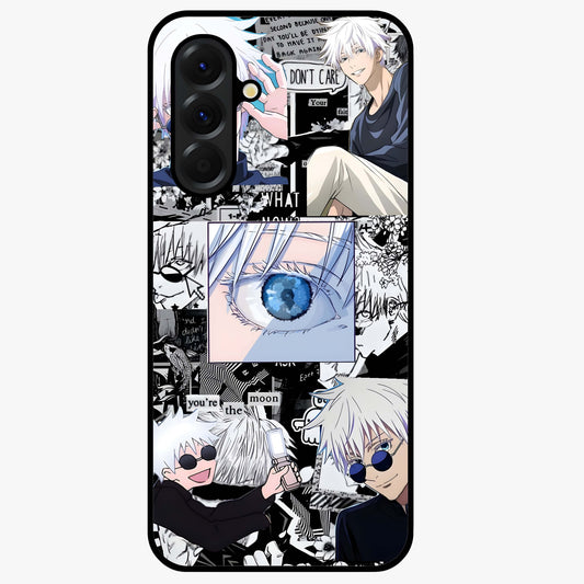 Infinity Sorcerer Chaos Glass Case showing flat back view with mystical sorcerer themed artwork and glossy glass finish.