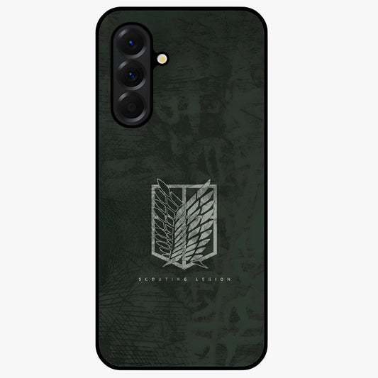 Wings Of Freedom Glass Case showing flat back view with symbolic wings artwork and glossy glass finish.