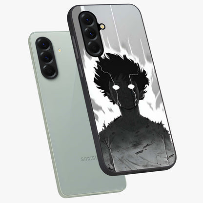 Awakened Inner Rage Glass Case displayed in angled mockup highlighting powerful graphic design and bold artistic theme.