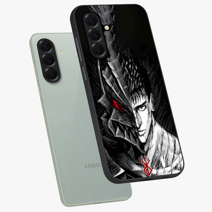 Berserker Blood Oath Glass Case displayed in angled mockup highlighting dark fantasy graphic design and powerful theme.