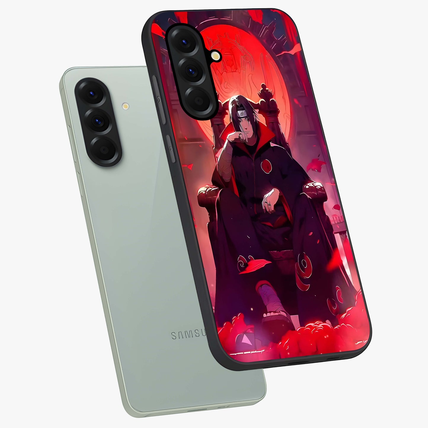 Blood Moon Sovereign Glass Case displayed in angled mockup highlighting dark celestial moon design and dramatic theme.