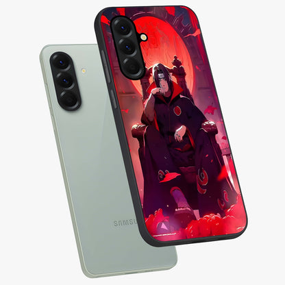 Blood Moon Sovereign Glass Case displayed in angled mockup highlighting dark celestial moon design and dramatic theme.