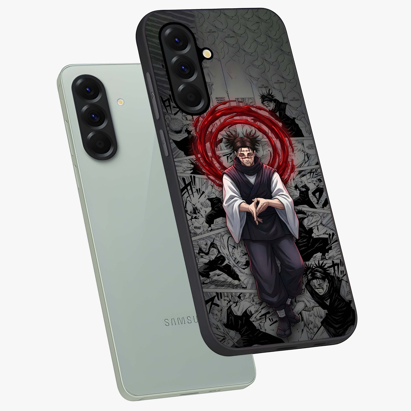 Cursed Ritual Ascension Glass Case displayed in angled mockup highlighting mystical ritual illustration with supernatural aesthetic.