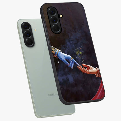 Divine Touch Eternal Glass Case displayed in angled mockup highlighting elegant divine inspired design with calm aesthetic style.
