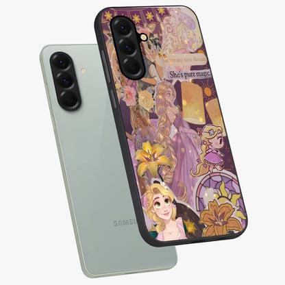 Magical Tangled Dream Glass Case displayed in angled mockup highlighting whimsical fantasy design with magical aesthetic.