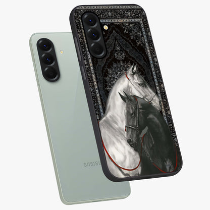 Majestic Ride Legacy Glass Case displayed in angled mockup highlighting sleek vehicle design with bold racing aesthetic.