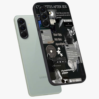 Midnight Love Echo Glass Case displayed in angled mockup highlighting elegant love inspired design with deep aesthetic style.