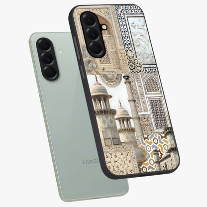 Mughal Marble Legacy Glass Case displayed in angled mockup highlighting elegant heritage marble artwork with royal aesthetic.