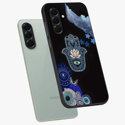 Mystic Hand Aura Glass Case displayed in angled mockup highlighting magical aura design with spiritual aesthetic style.