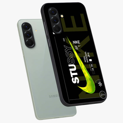 Neon Street Edition Glass Case displayed in angled mockup highlighting vibrant urban design with bold street aesthetic.
