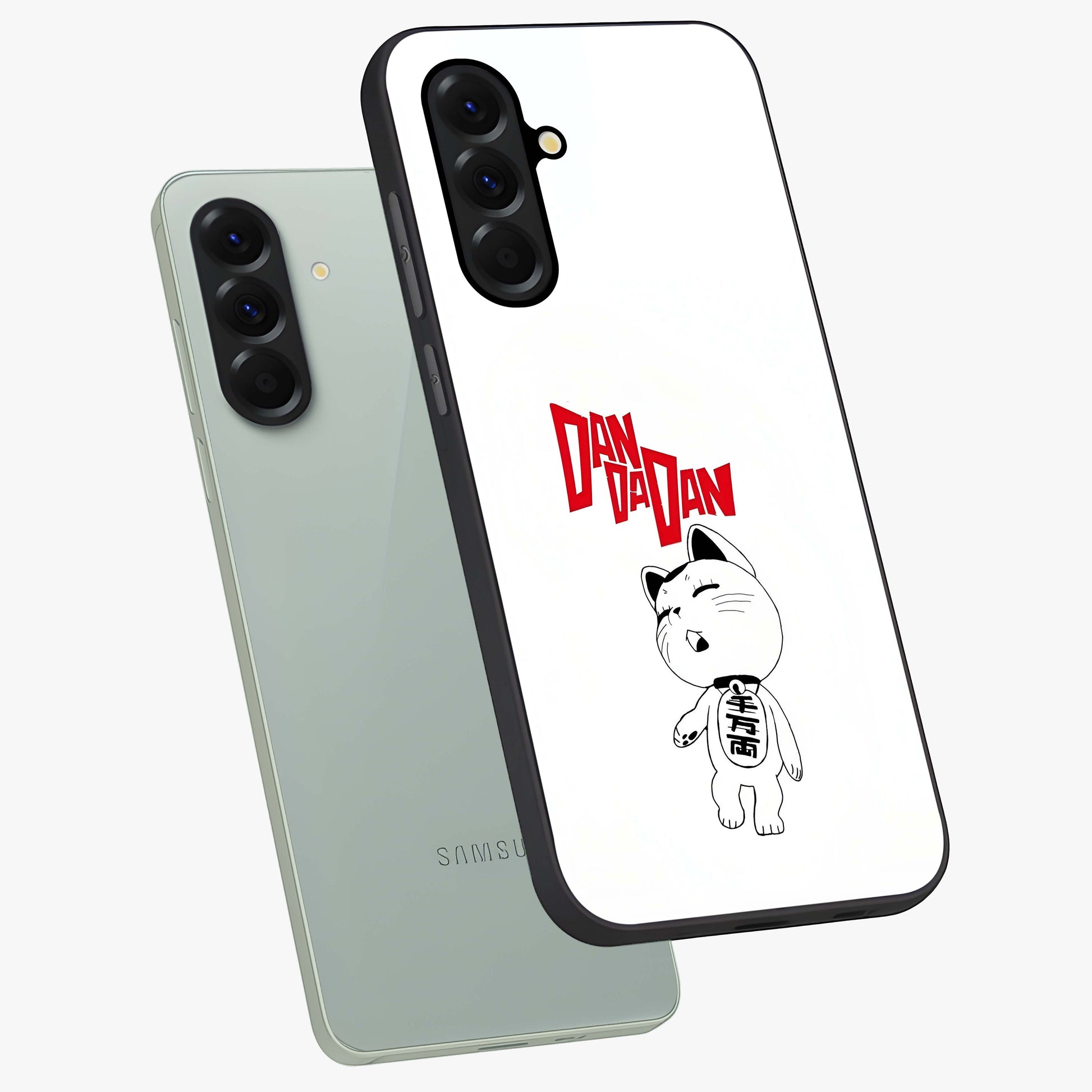 Playful Spirit Charm Glass Case displayed in angled mockup highlighting lively decorative design with playful aesthetic style.