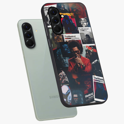 The Weeknd Glass Case displayed in angled mockup highlighting stylish pop culture inspired design with modern aesthetic.