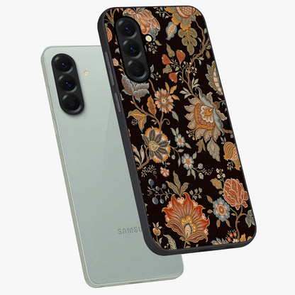 Vintage Floral Dream Glass Case displayed in angled mockup highlighting elegant vintage flower design with soft aesthetic style.